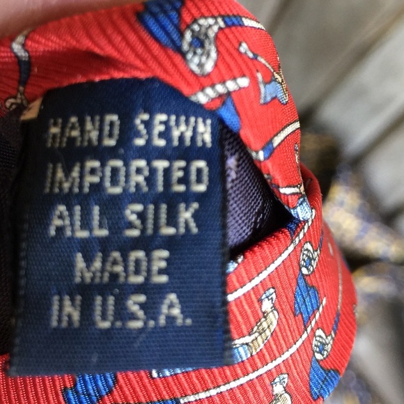 GOLF ties  bundle of three. Unique  100% SILK - Picture 3 of 8